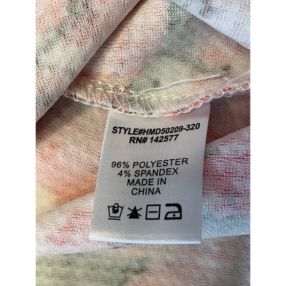 Haute Mode Size M Floral Flower Dress Pull On Pleated Skirt Sleeveless Summer - Picture 7 of 16